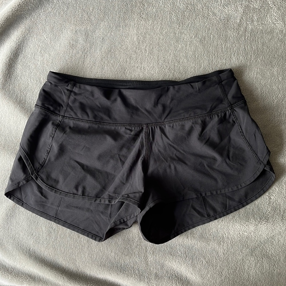 Black Lululemon Shorts - Picture 1 of 3